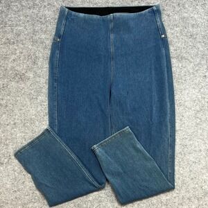 Lysse New York Womens Small Blue Denim Leggings High Rise Cropped Jeggings S